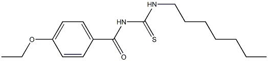 N-(4-ethoxybenzoyl)-N'-heptylthiourea Struktur