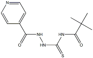 N-[(2-isonicotinoylhydrazino)carbothioyl]-2,2-dimethylpropanamide Struktur