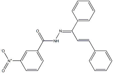 N'-[(Z,2E)-1,3-diphenyl-2-propenylidene]-3-nitrobenzohydrazide Struktur