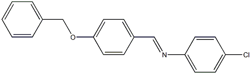 N-{(E)-[4-(benzyloxy)phenyl]methylidene}-N-(4-chlorophenyl)amine Struktur