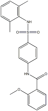 N-{4-[(2,6-dimethylanilino)sulfonyl]phenyl}-2-methoxybenzamide Struktur