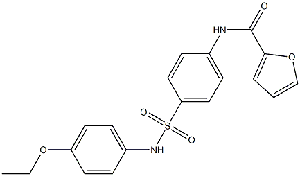 N-{4-[(4-ethoxyanilino)sulfonyl]phenyl}-2-furamide Struktur