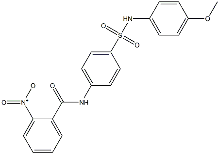 N-{4-[(4-methoxyanilino)sulfonyl]phenyl}-2-nitrobenzamide Struktur