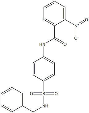 N-{4-[(benzylamino)sulfonyl]phenyl}-2-nitrobenzamide Struktur