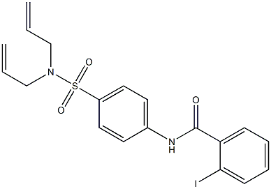 N-{4-[(diallylamino)sulfonyl]phenyl}-2-iodobenzamide Struktur