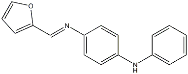 N-(4-anilinophenyl)-N-[(E)-2-furylmethylidene]amine Struktur