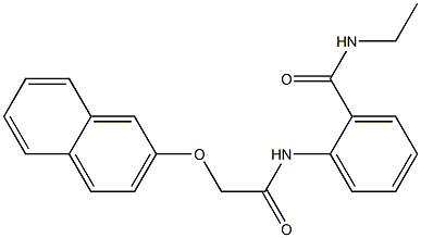 N-ethyl-2-{[2-(2-naphthyloxy)acetyl]amino}benzamide Struktur