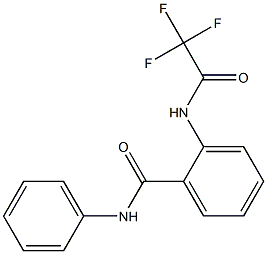 N-phenyl-2-[(2,2,2-trifluoroacetyl)amino]benzamide Struktur