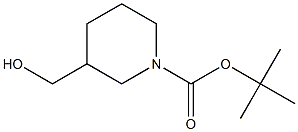 tert-butyl 3-(hydroxymethyl)-1-piperidinecarboxylate Struktur