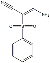 (Z)-3-amino-2-(phenylsulfonyl)-2-propenenitrile Struktur