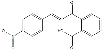 2-[(E)-3-(4-nitrophenyl)-2-propenoyl]benzenecarboxylic acid Struktur