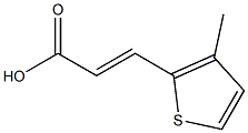 (E)-3-(3-methyl-2-thienyl)-2-propenoic acid Struktur