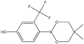 4-(5,5-Dimethyl-1,3,2-dioxaborinan-2-yl)-3-(trifluoromethyl)phenol Struktur