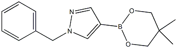 1-Benzyl-4-(5,5-dimethyl-1,3,2-dioxaborinan-2-yl)-1H-pyrazole Struktur