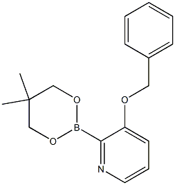 3-Benzyloxy-2-(5,5-dimethyl-1,3,2-dioxaborinan-2-yl)pyridine Struktur