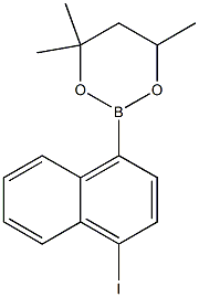 2-(4-Iodonaphthalen-1-yl)-4,4,6-trimethyl-1,3,2-dioxaborinane Struktur