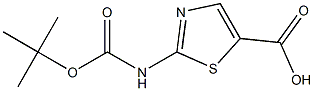 2-N-Boc-amino-thiazole-5-carboxylic acid ,97% Struktur