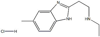 N-ethyl-N-[2-(5-methyl-1H-benzimidazol-2-yl)ethyl]amine hydrochloride Struktur