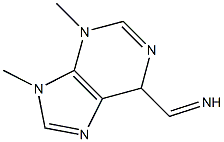 (3-Methyl-9-methyl-3,6-dihydro-9H-purine)-6-methanimine Struktur