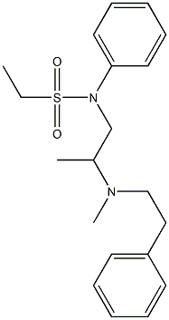 N-[2-(Methylphenethylamino)propyl]ethanesulfonanilide Struktur