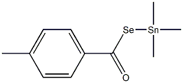 4-Methylbenzenecarboselenoic acid Se-(trimethylstannyl) ester Struktur