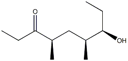 (4R,6S,7R)-4,6-Dimethyl-7-hydroxy-3-nonanone Struktur