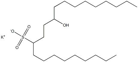 13-Hydroxydocosane-10-sulfonic acid potassium salt Struktur