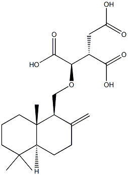 (13R,14S)-16-Nor-12-oxalabd-8(17)-ene-13,14,15-tricarboxylic acid Struktur