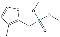 2-(Dimethoxyphosphinylmethyl)-3-methylfuran Struktur