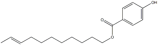 4-Hydroxybenzoic acid 9-undecenyl ester Struktur