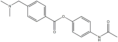 4-(Acetylamino)phenol 4-(dimethylaminomethyl)benzoate Struktur