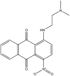 1-[[2-(Dimethylamino)ethyl]amino]-4-nitro-9,10-anthraquinone Struktur