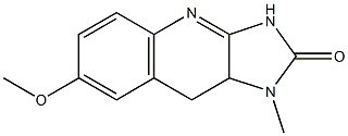 1-Methyl-7-methoxy-9,9a-dihydro-1H-imidazo[4,5-b]quinolin-2(3H)-one Struktur