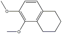 1,2,3,4-Tetrahydro-5,6-dimethoxynaphthalene Struktur