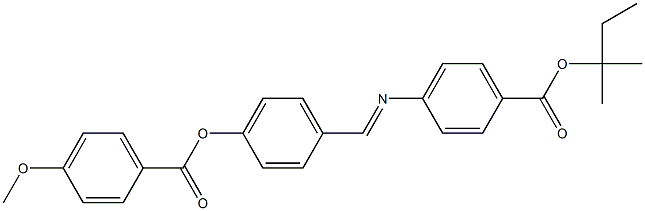 4-[4-(4-Methoxybenzoyloxy)benzylideneamino]benzoic acid (1,1-dimethylpropyl) ester Struktur