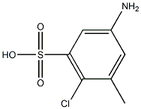 3-Amino-6-chloro-5-methylbenzenesulfonic acid Struktur