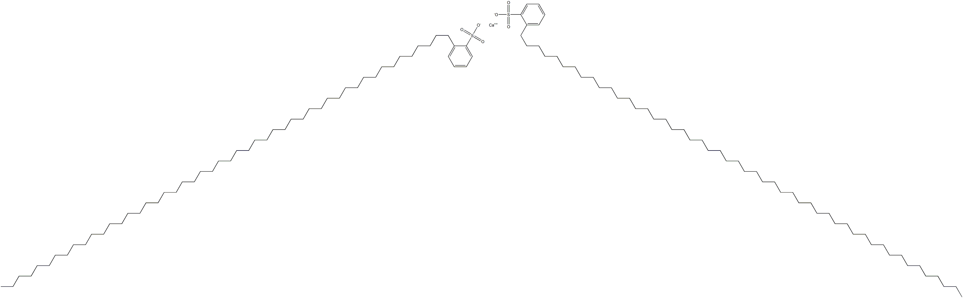 Bis[2-(pentacontan-1-yl)benzenesulfonic acid]calcium salt Struktur