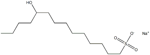 10-Hydroxytetradecane-1-sulfonic acid sodium salt Struktur