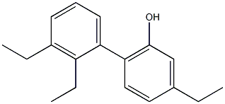 3-Ethyl-6-(2,3-diethylphenyl)phenol Struktur