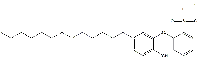 2'-Hydroxy-5'-tridecyl[oxybisbenzene]-2-sulfonic acid potassium salt Struktur