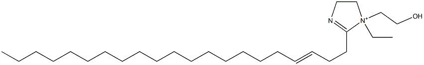 1-Ethyl-2-(3-henicosenyl)-1-(2-hydroxyethyl)-2-imidazoline-1-ium Struktur