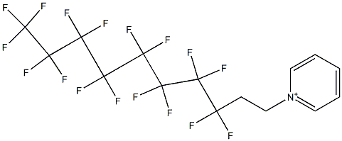 1-[2-(Heptadecafluorooctyl)ethyl]pyridinium Struktur