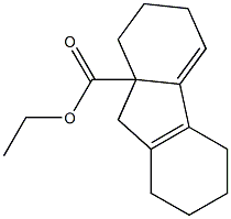 2,3,5,6,7,8-Hexahydro-1H-fluorene-9a(9H)-carboxylic acid ethyl ester Struktur