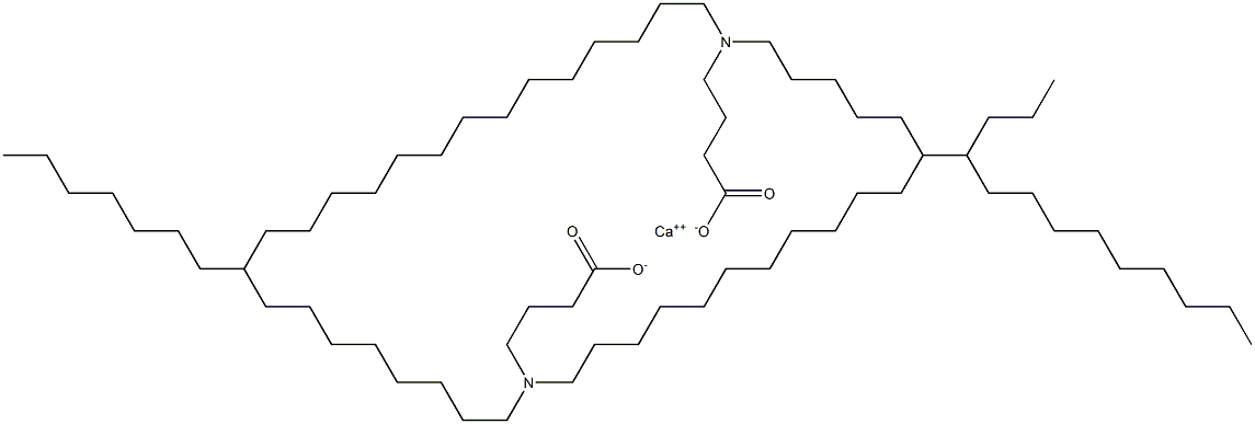 Bis[4-(dihexadecylamino)butyric acid]calcium salt Struktur