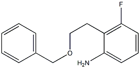 2-[2-(Benzyloxy)ethyl]-3-fluoroaniline Struktur