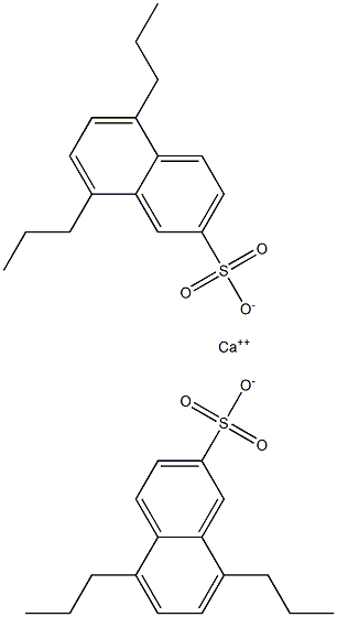 Bis(5,8-dipropyl-2-naphthalenesulfonic acid)calcium salt Struktur