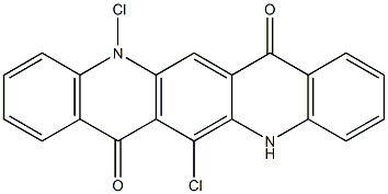 6,12-Dichloro-5,12-dihydroquino[2,3-b]acridine-7,14-dione Struktur