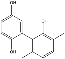 3',6'-Dimethyl-1,1'-biphenyl-2,2',5-triol Struktur