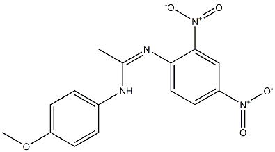 N1-(4-Methoxyphenyl)-N2-(2,4-dinitrophenyl)acetamidine Struktur