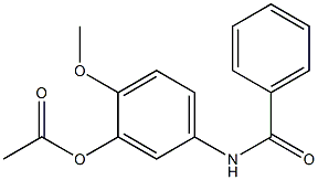 N-(3-Acetoxy-4-methoxyphenyl)benzamide Struktur